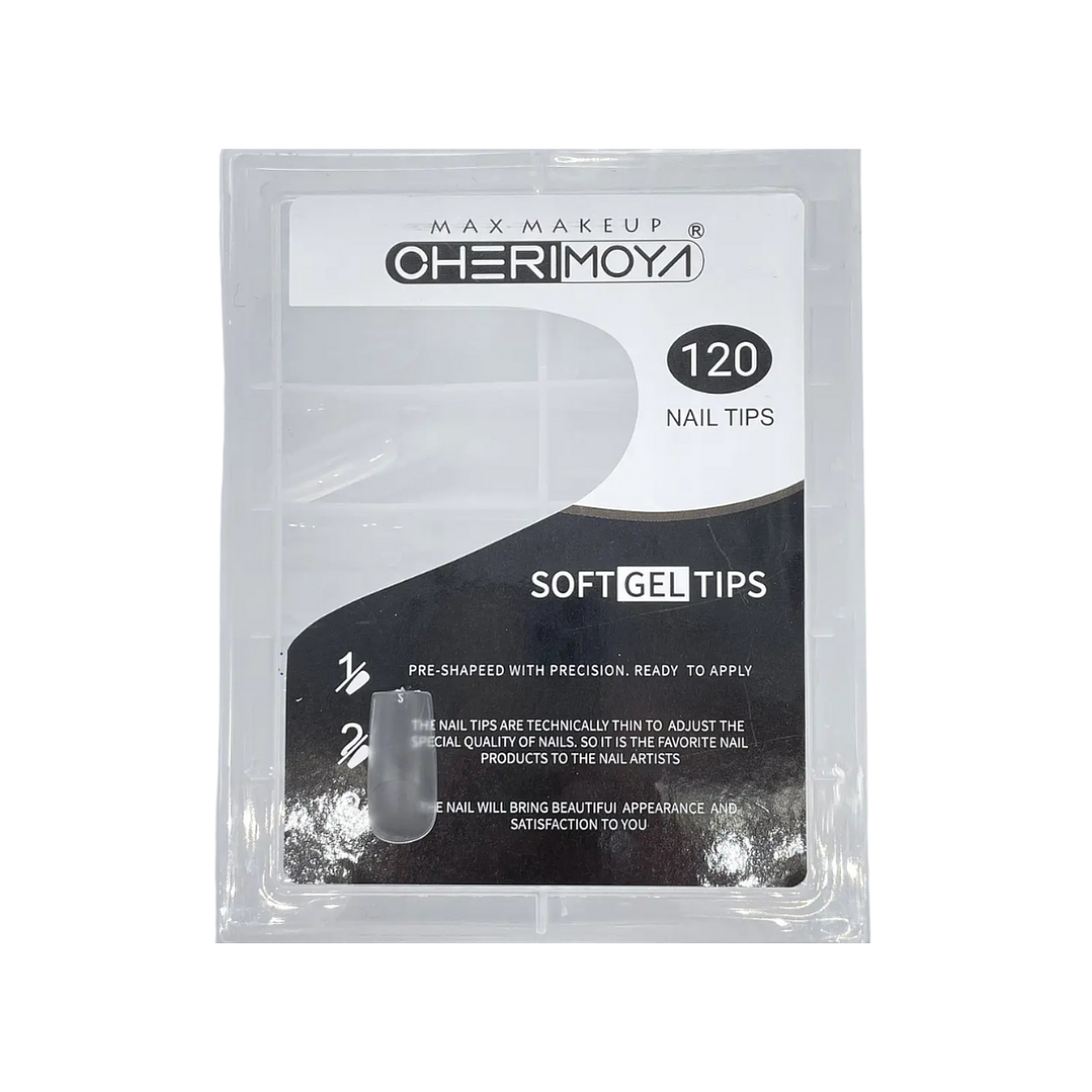 Uñas soft gel cherimoya cuadrada 120 pcs 1