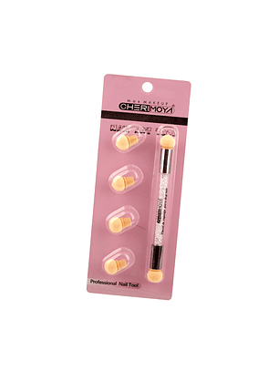 Set de pincel con esponja para degrade con repuesto