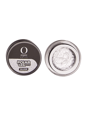 Polar Gel con glitter organic silver