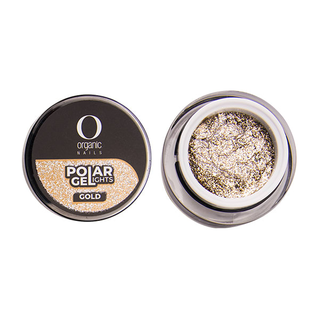 Polar Gel con glitter organic silver 1