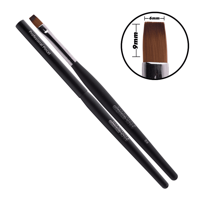 Pincel para gel cherimoya con tapa 1