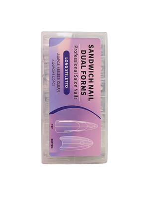 Molde dual sandwich long stilleto 240pcs