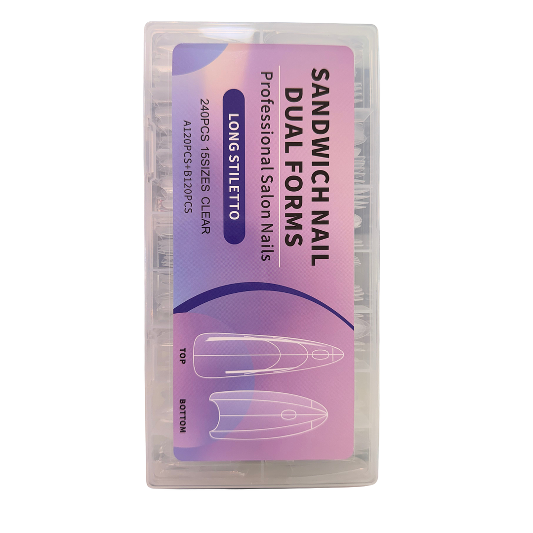 Molde dual sandwich long stilleto 240pcs 1