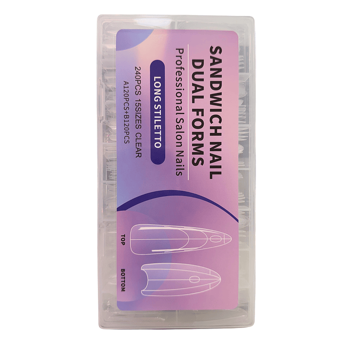 Molde dual sandwich long stilleto 240pcs 1