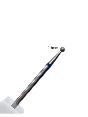 Fresa esfera 2.5mm azul 
