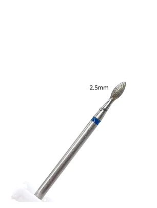 Fresa oliva 2.5mm azul N004