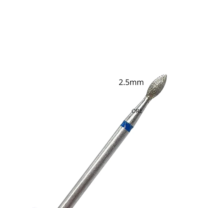 Fresa oliva 2.5mm azul N004 1