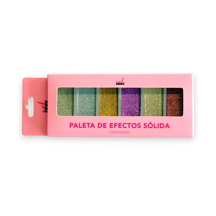 Paleta de efectos solido nail pro cromado 1