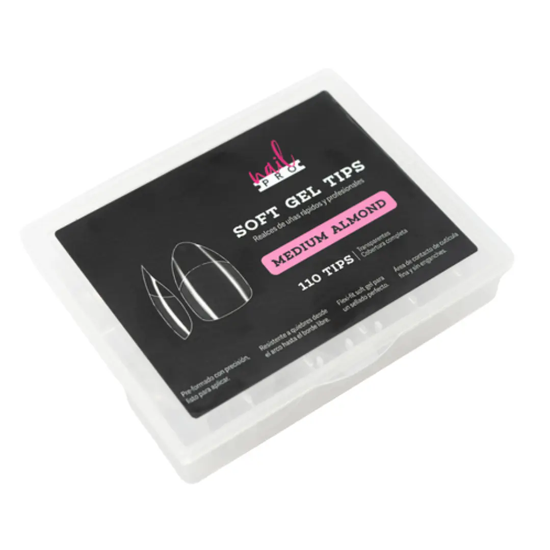Soft gel medium almond nail pro 1