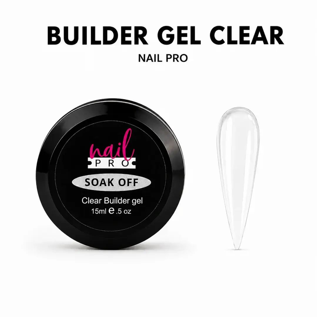 Gel de construccion nail pro clear 1