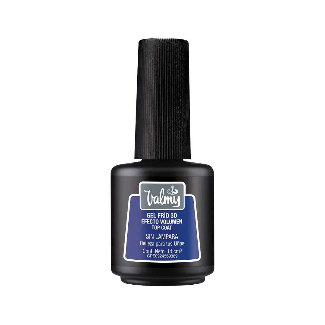 Gel frio top coat volumen tradicional valmy 1