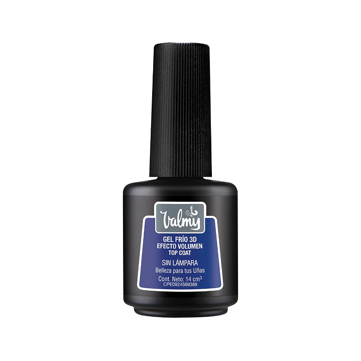 Gel frio top coat volumen tradicional valmy 1