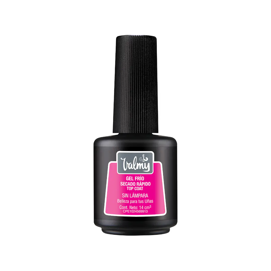 Gel frio top coat secado rapido tradicional valmy 1