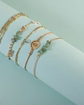 Juego de pulseras Piedras Naturales Jade