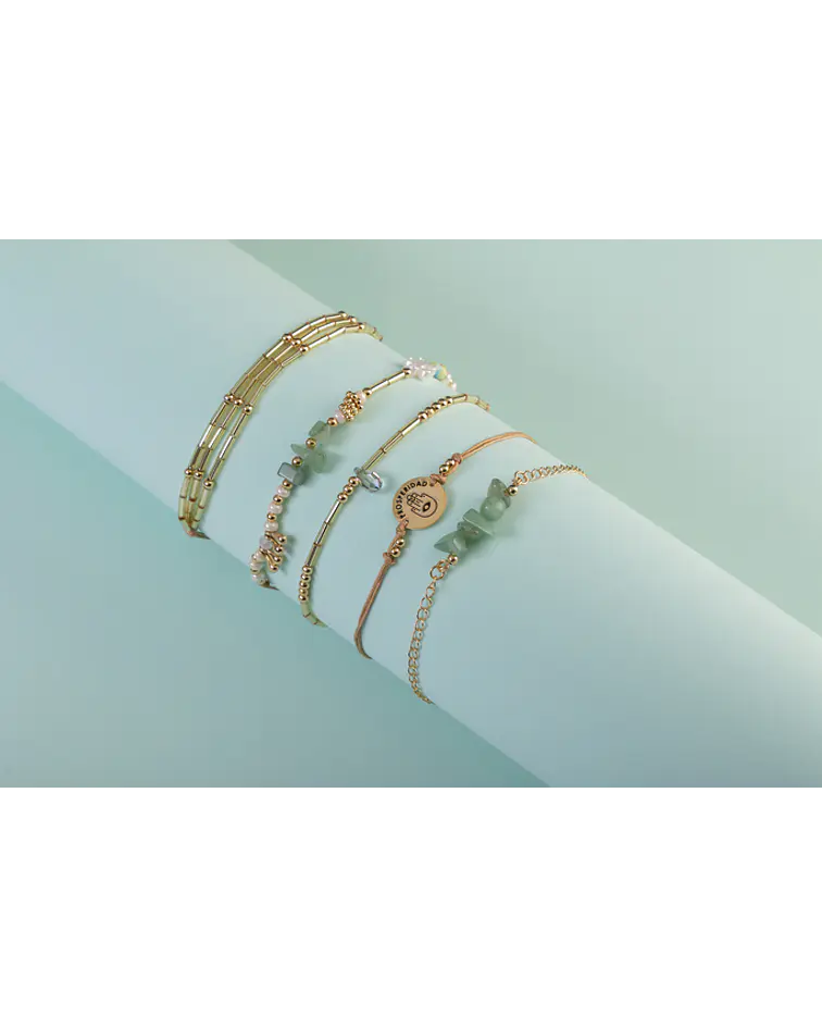 Juego de pulseras Piedras Naturales Jade