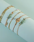 Juego de pulseras Piedras Naturales Jade