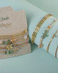 Juego de pulseras Piedras Naturales Jade