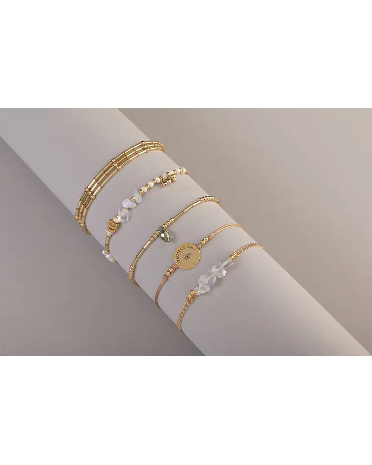 Juego de pulseras Piedras Naturales Ópalo