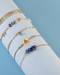 Juego de Pulseras Piedras Naturales Lapislázuli