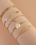 Juego de pulseras Piedras Naturales Citrino
