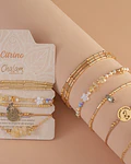 Juego de pulseras Piedras Naturales Citrino