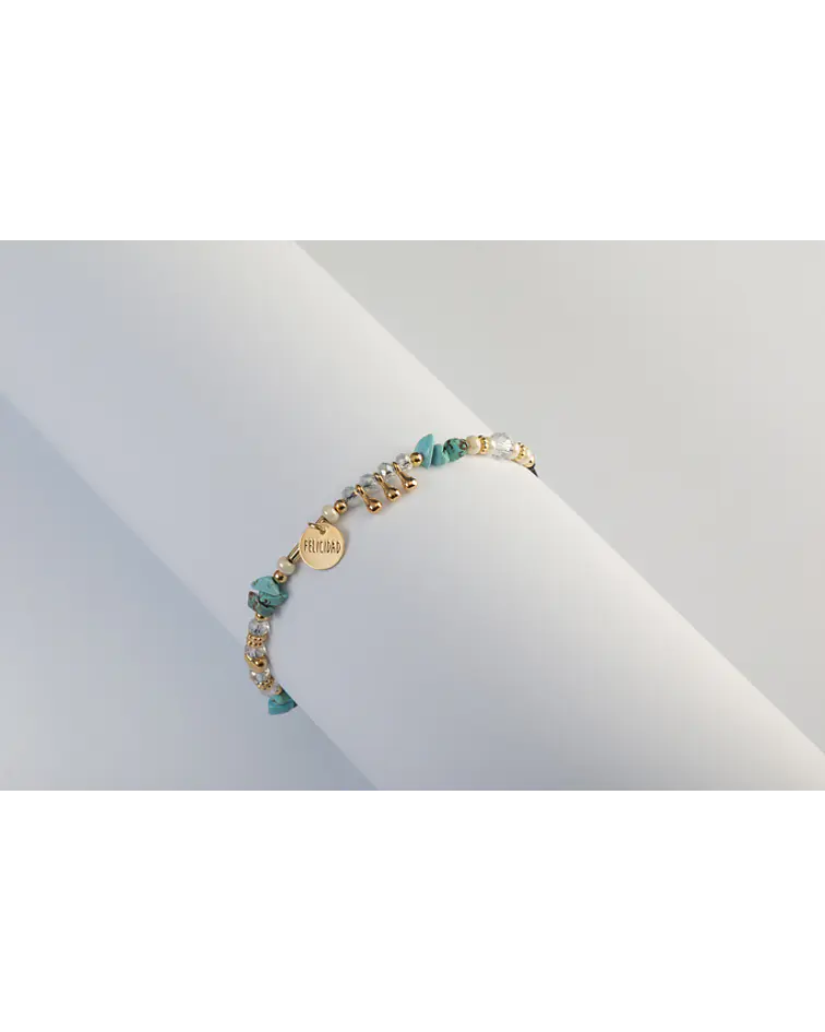 Pulsera de Piedras Naturales Turquesa