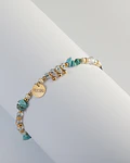 Pulsera de Piedras Naturales Turquesa