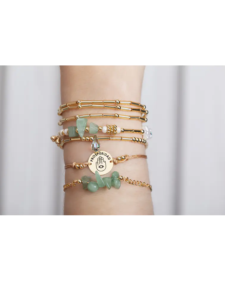 Juego de pulseras Piedras Naturales Jade