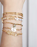 Juego de pulseras Piedras Naturales Citrino