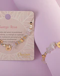 Pulseras piedras naturales Cuarzo Rosa