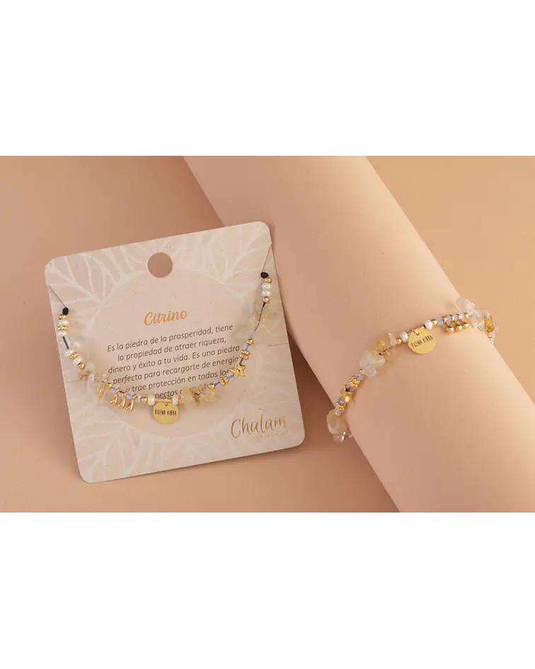 Pulseras Piedras Naturales Citrino