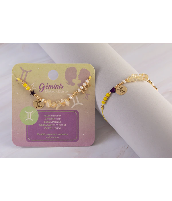 Pulseras Signos del zodiaco Géminis