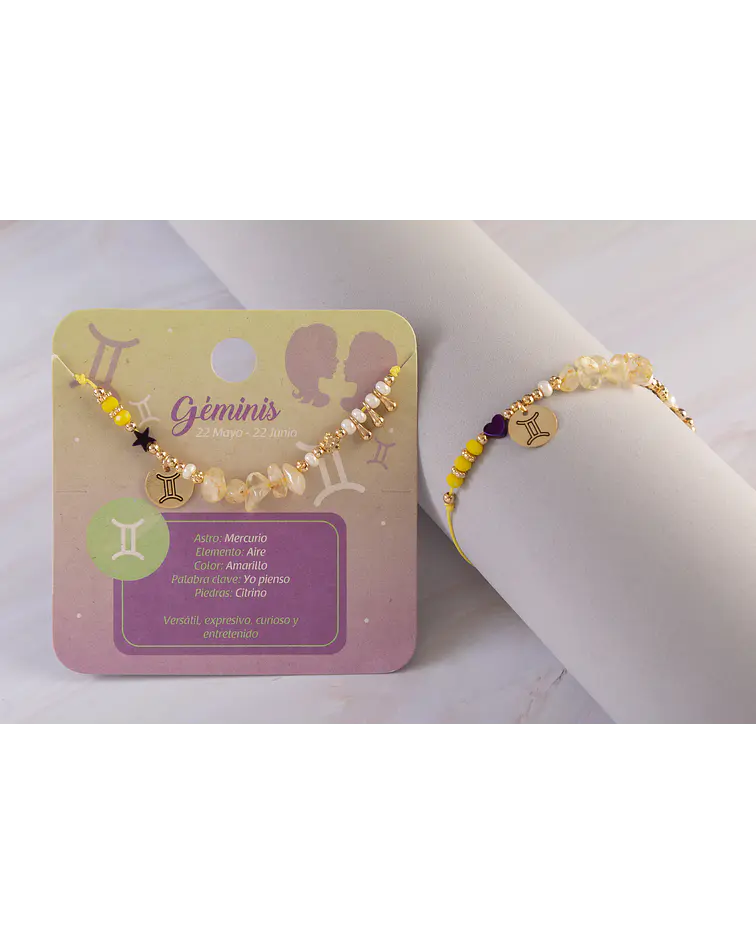 Pulseras Signos del zodiaco Géminis