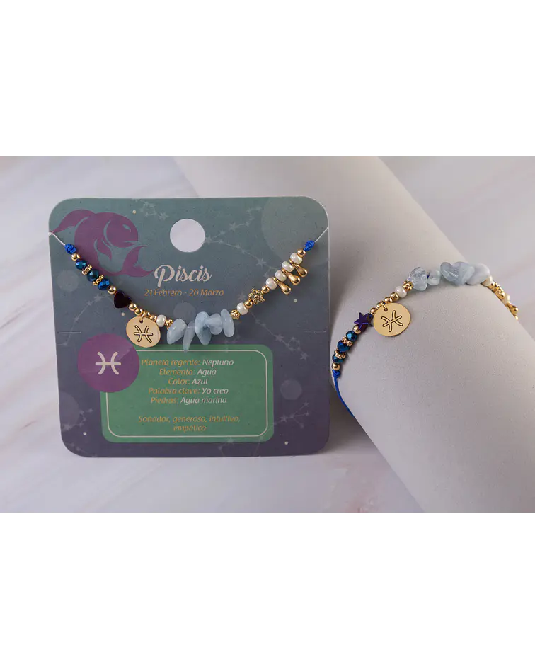 Pulseras Signos del Zodiaco Piscis