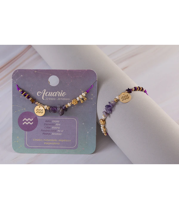 Pulseras Signos del Zodiaco Acuario