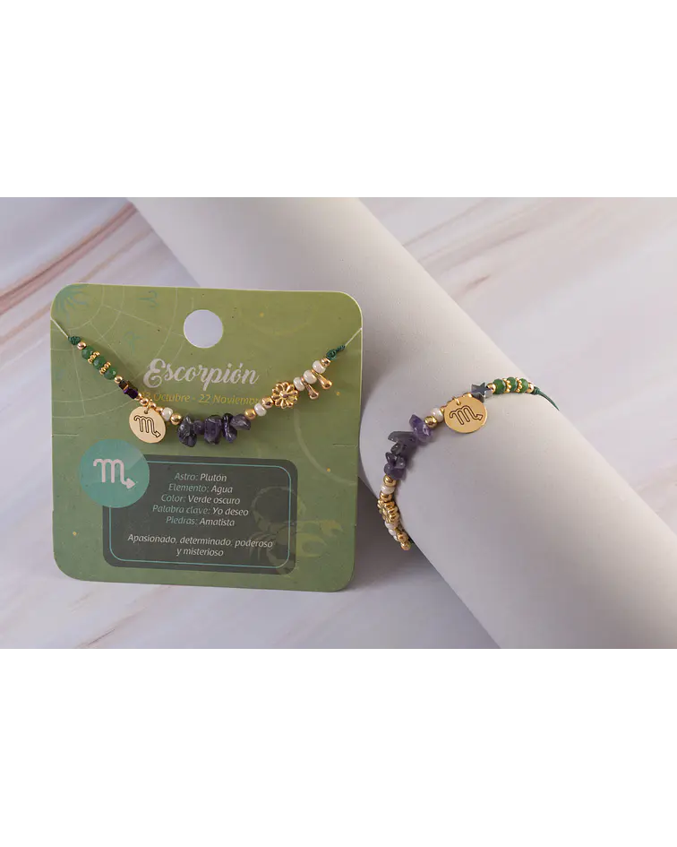 Pulseras Signos del Zodiaco Escorpión