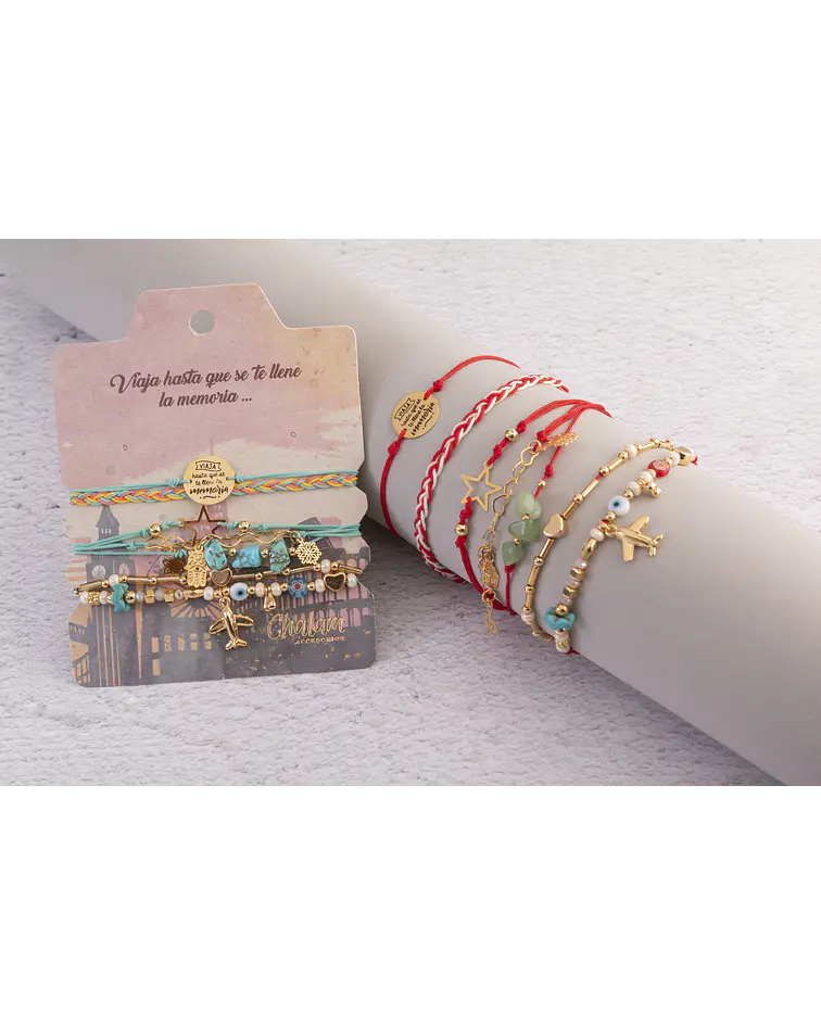 Juego de Pulseras Viaja