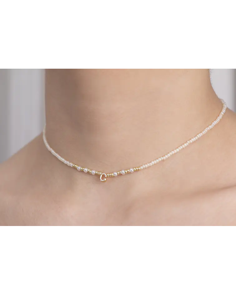 Choker Iniciales Mostacilla