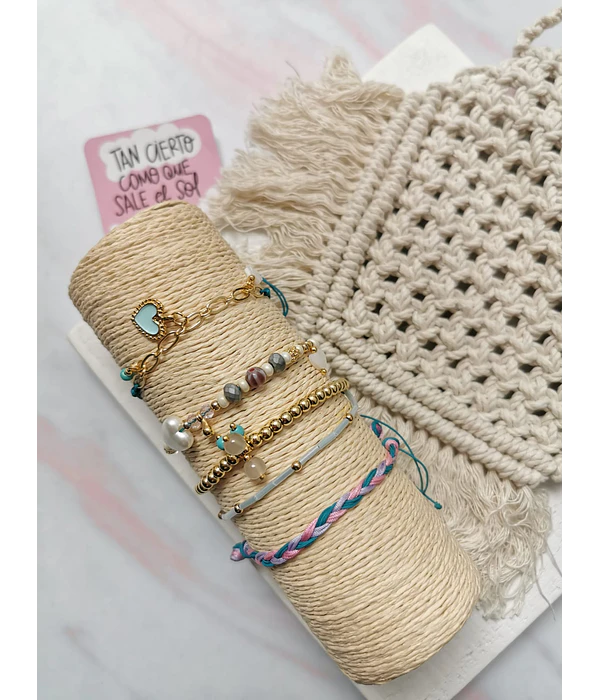 Juego de pulseras Corazón 