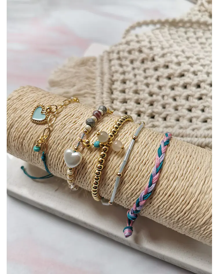 Juego de pulseras Corazón 