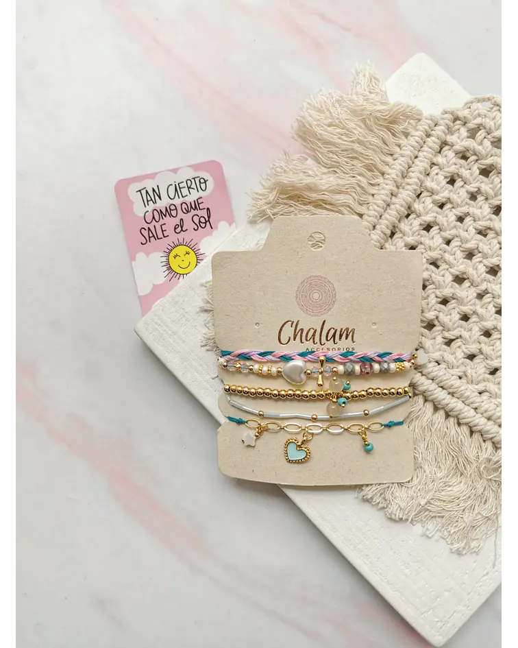 Juego de pulseras Corazón 