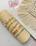 Juego de Pulseras flores 