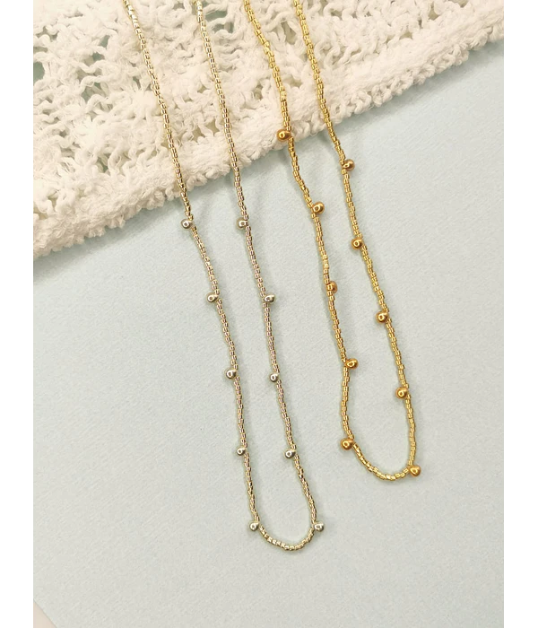 Choker Con Drops y Miyuki