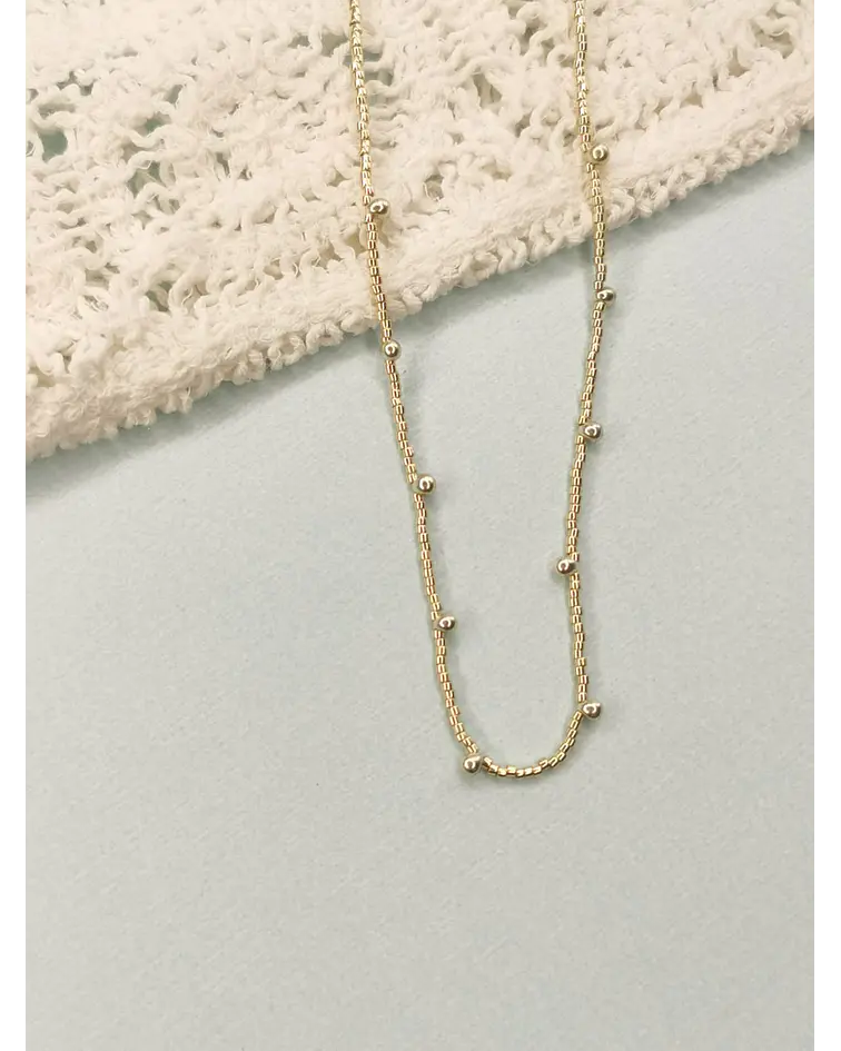 Choker Con Drops y Miyuki