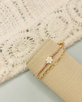 Dúo de Pulseras Flor Miyuki