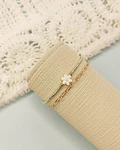 Dúo de Pulseras Flor Miyuki