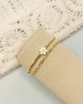 Dúo de Pulseras Flor Miyuki
