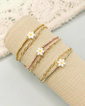 Dúo de Pulseras Flor Miyuki