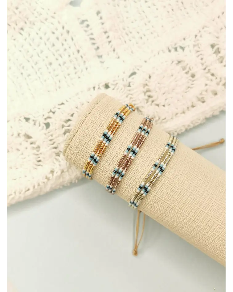 Trio de Pulseras Miyuki Ojos