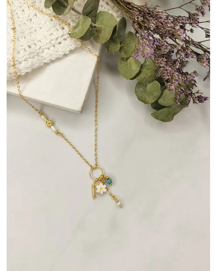 Cadena margaritas charms